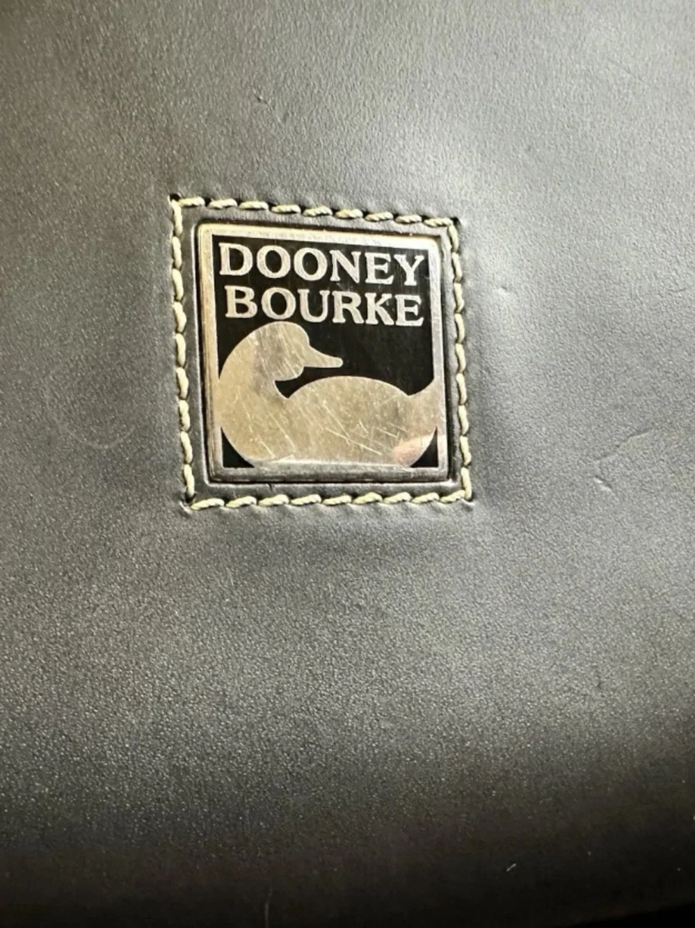 Dooney & Bourke Black Convertible Leather Backpack satchel with Bamboo Handle